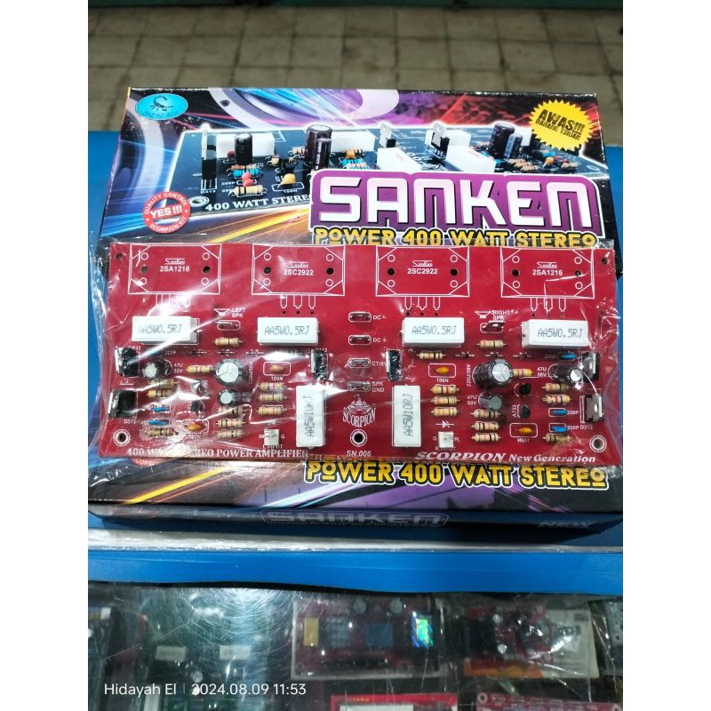 kit driver power 400watt stereo sanken