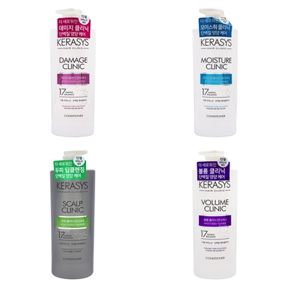 Kerasys Hair Clinic Conditioner 750ml (Damage Clinic, Moisture Clinic, Scalp Clinic, Volume Clinic)