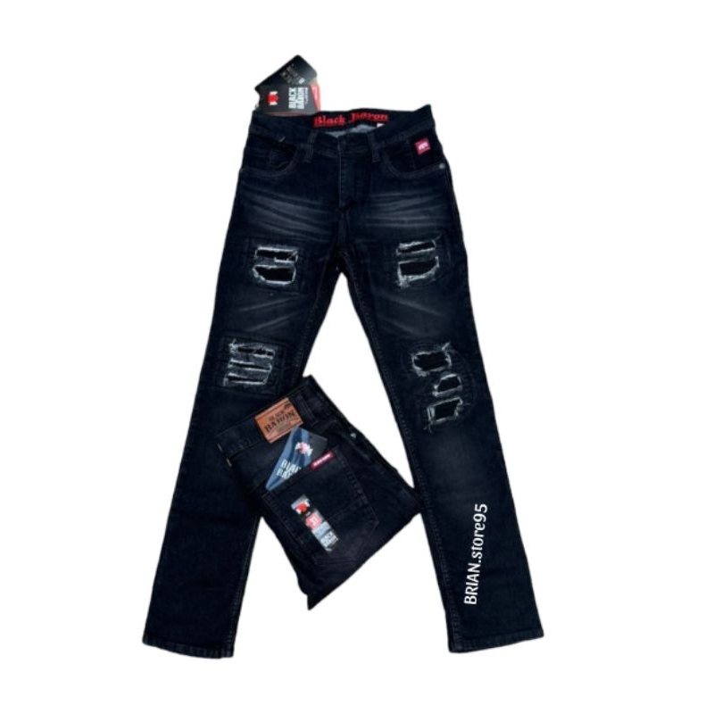 celana jeans pria jeans ripped S1 rucas/celana jeans panjang pria black baron/celana panjang biker s