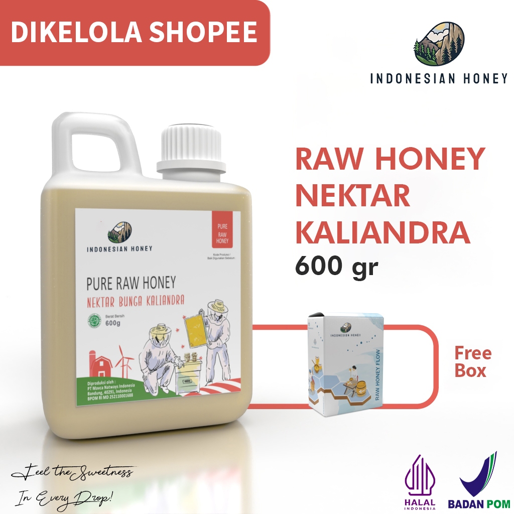 

Indonesian Honey Madu Nektar Kaliandra 600gr