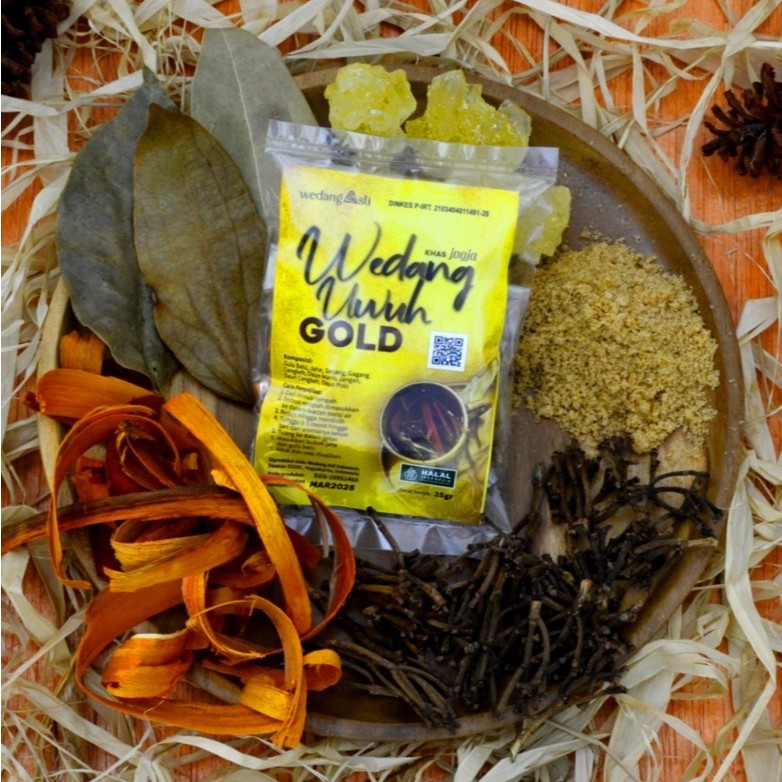 

Wedang Uwuh Gold Series Khas Jogja Komplit Herbal Rempah Asli - Wedang Asli