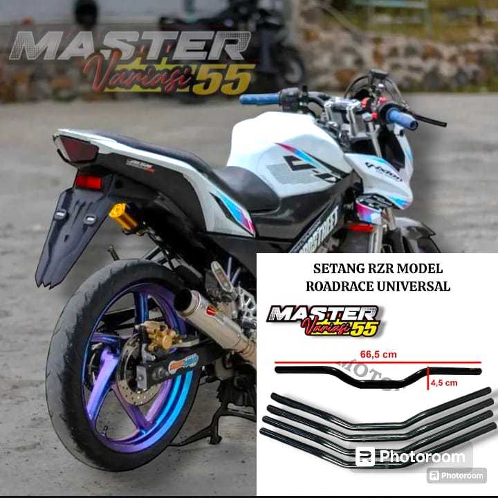 SETANG STANG STIR RZR ROADRACE UNIVERSAL NON RAISER PNP YAMAHA VIXION NEW NVL NVA VIXION OLD LAMA DL