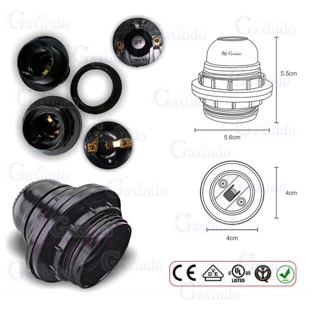 waterproof soket panel, konektor aviasi, female power socket, konektor 2 pin, soket colokan bulat, e