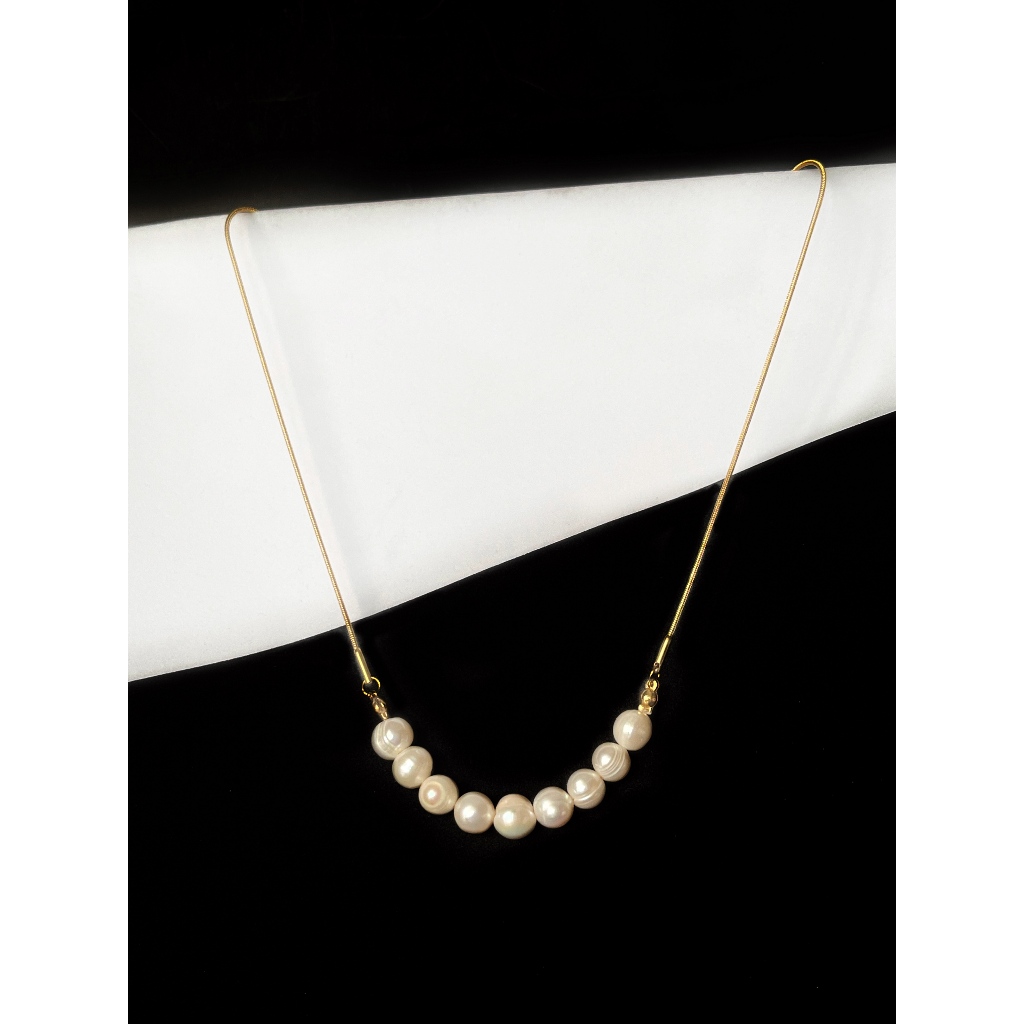 YORK Necklace - Cultured Pearl Necklace [Kalung Mutiara Asli]