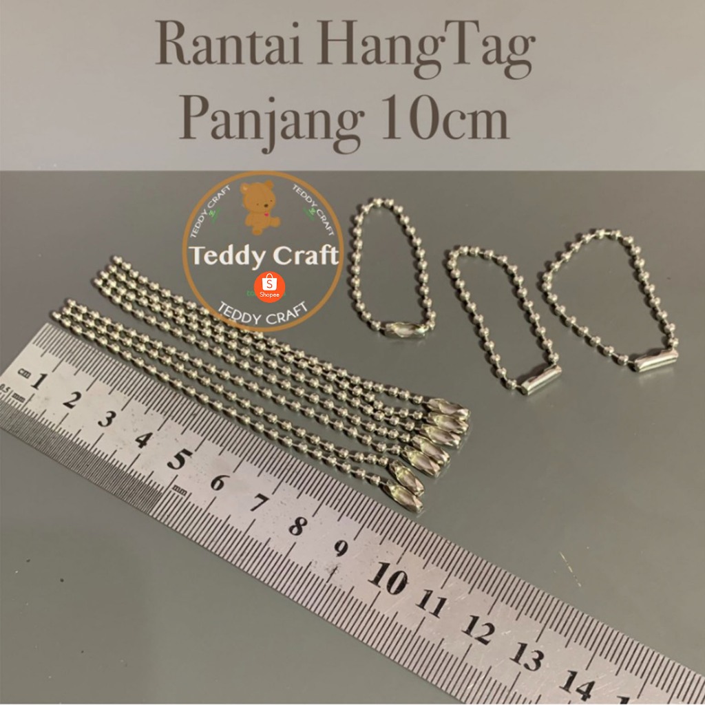 

Rantai Kuku Biji Lada Rantai 10cm - Rantai Hang Tag Kartu Ucapan - Teddy Craft