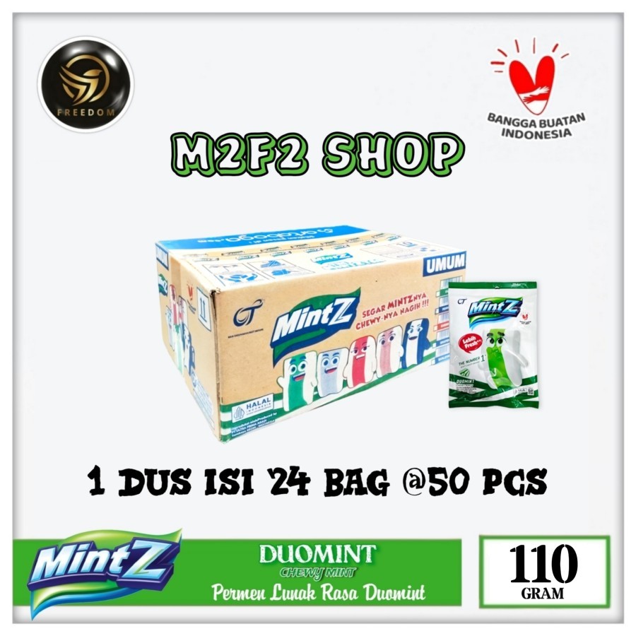 

Mintz Duomint Chewy Mints | Permen Lunak - 110 gr (Kemasan Karton)