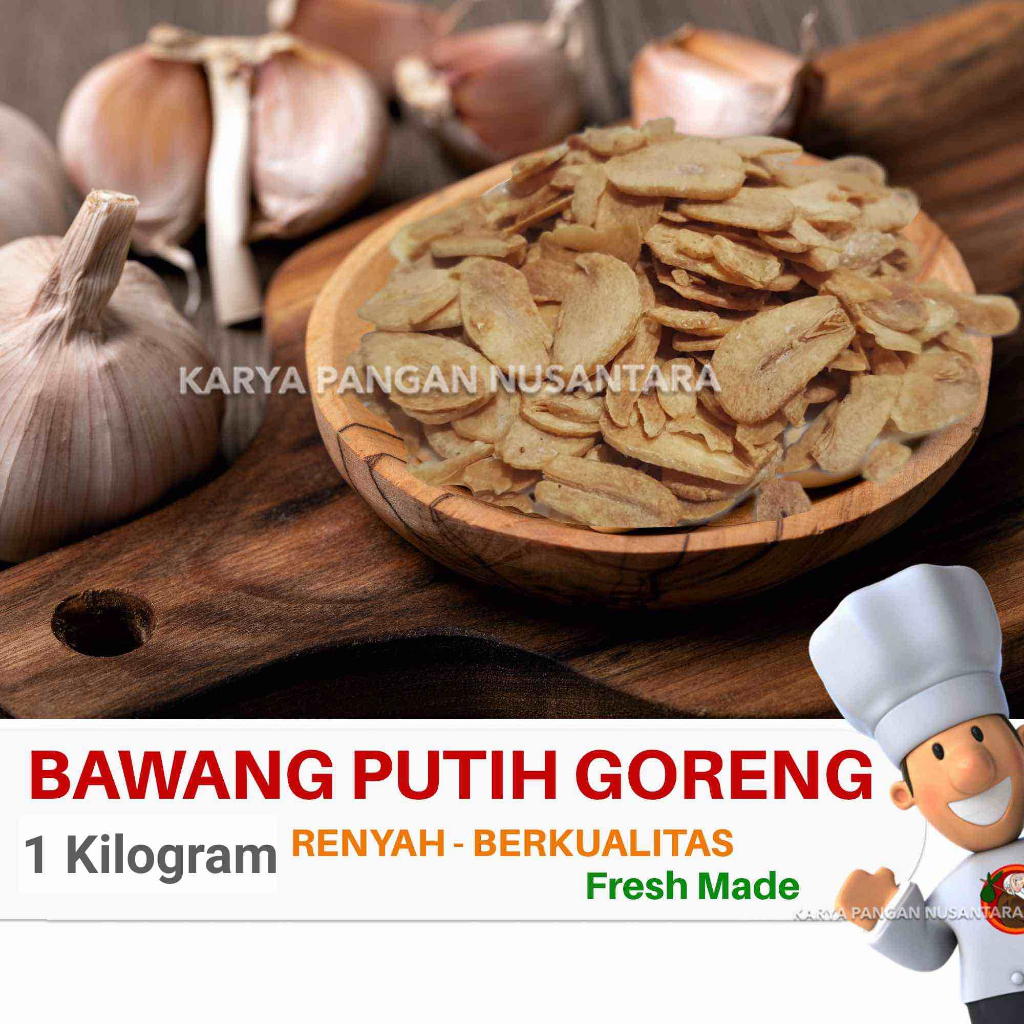 

BAWANG PUTIH GORENG 1 KG BAWANG GORENG PUTIH BAWANG GORENG PACK 1000GR