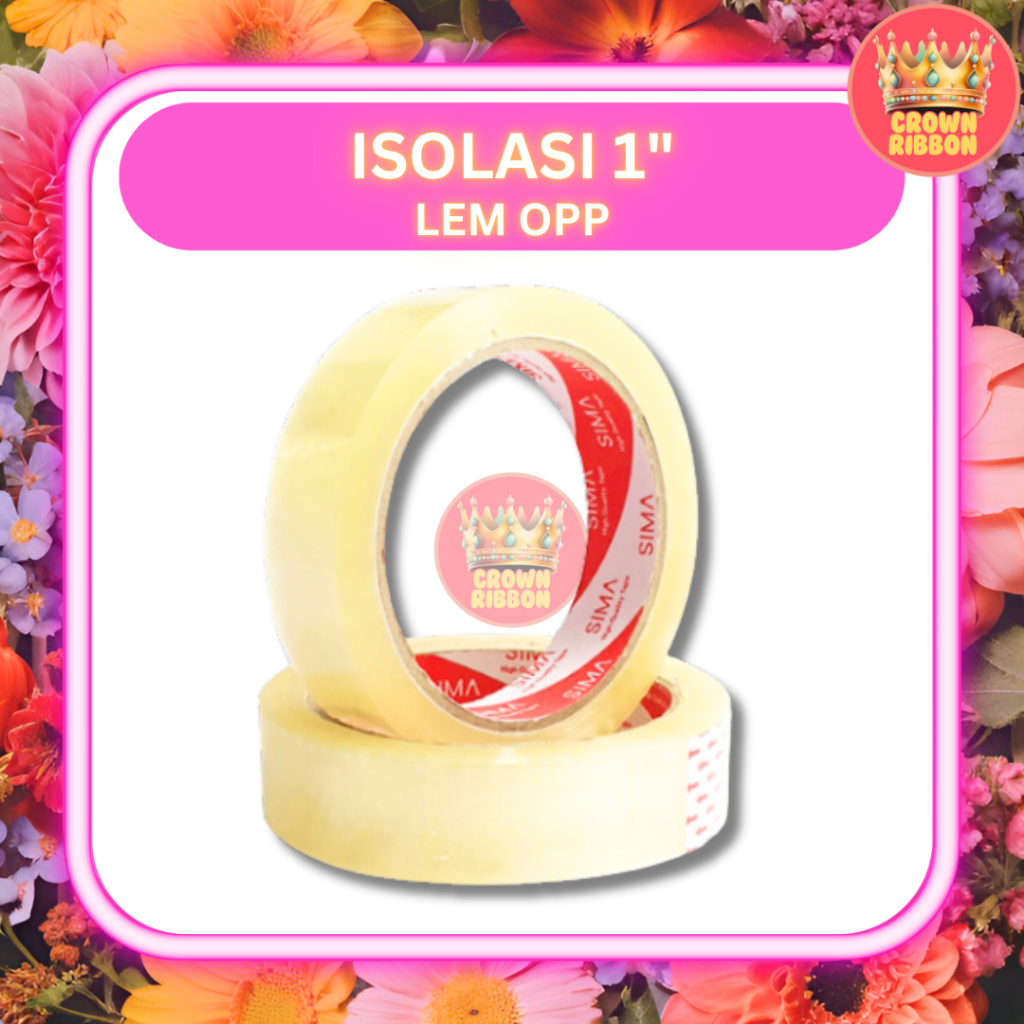 

Lakban Isolasi 1" 90 Yard / Selotip