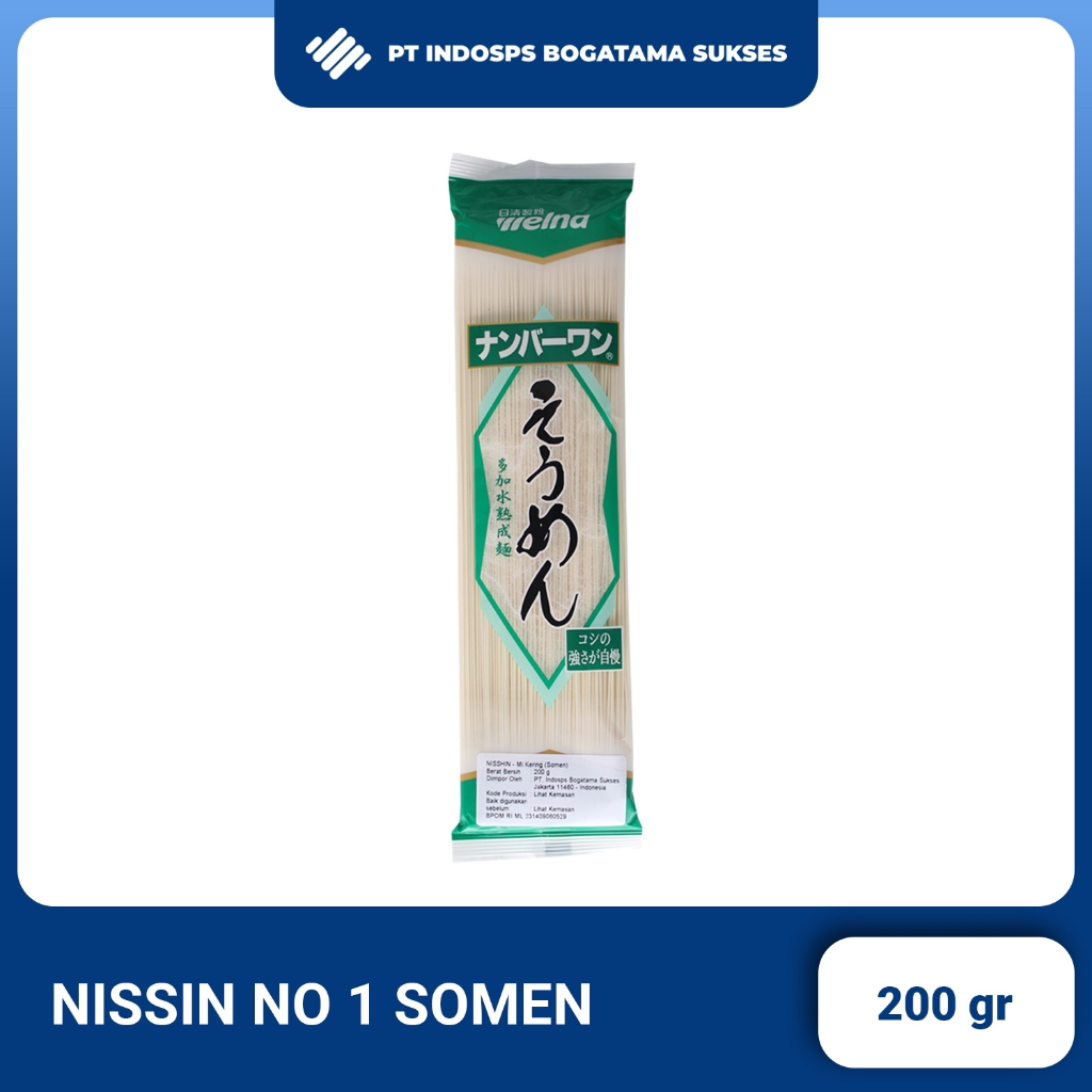 

Nissin Somen 200gr | Somen | Mie Somen Kering | Cold Noodle