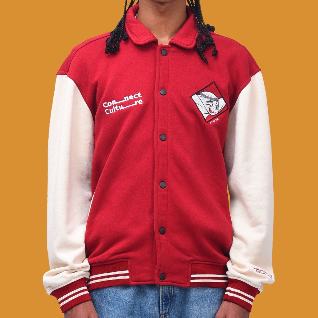 Roughneck FXVB002 Maroon FIFA WORLD CUP Varsity Jacket