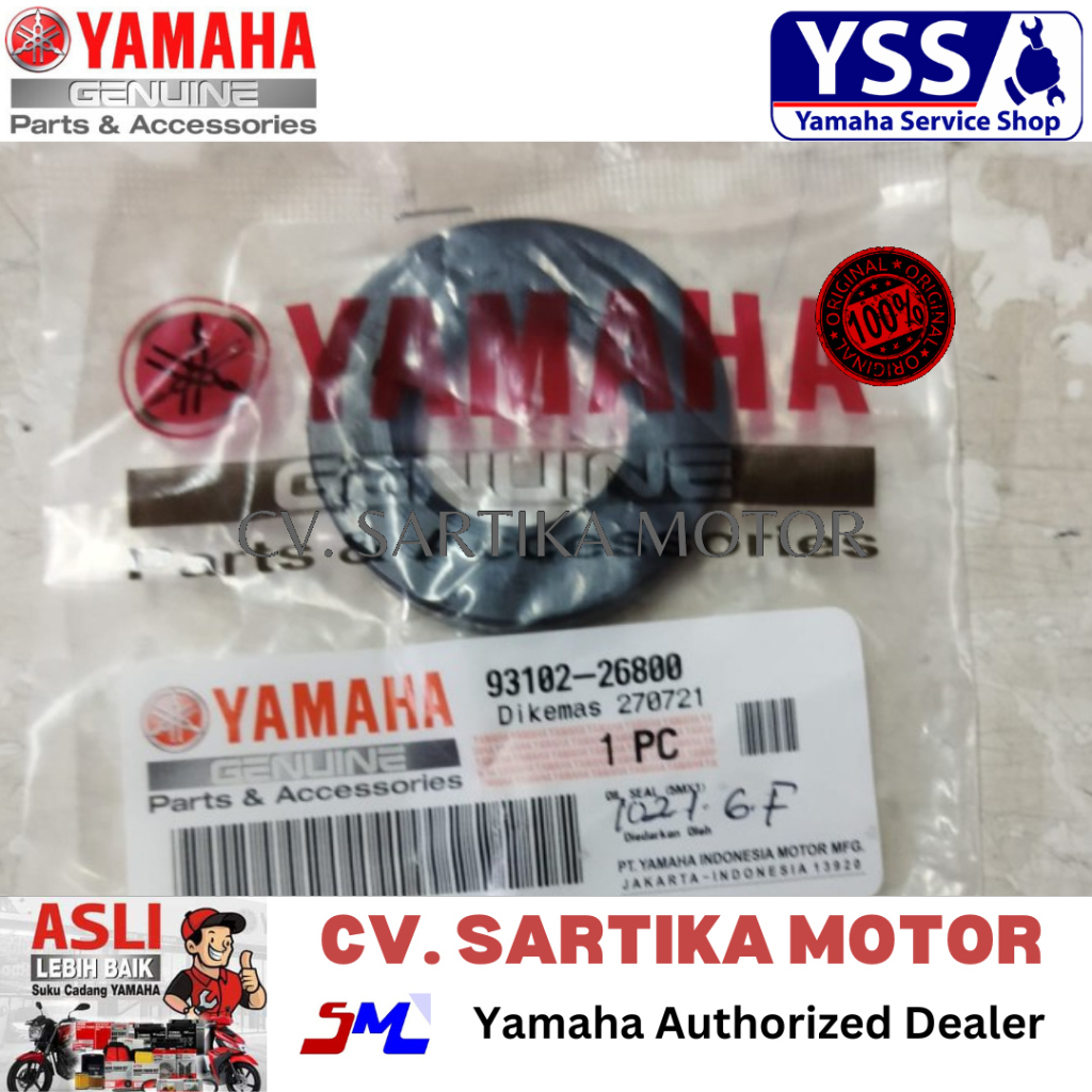 Seal As Roda Belakang Mio Sporty, Nouvo Lele / OIL SEAL (5MX1) / 93102-26800