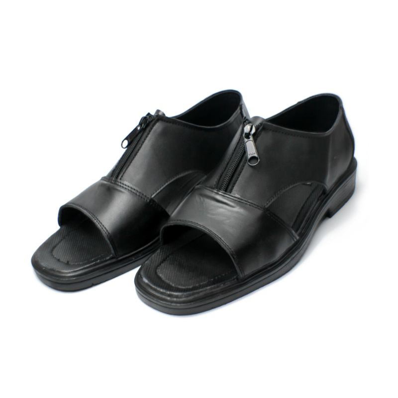 Sepatu Sandal Kulit Selop Resleting Pria SGD