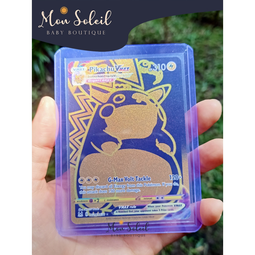 Pokemon - Pikachu VMax - TG29 - Trainer Gallery - Lost Origin - Full Art - Black & Gold Holo Foil Ca
