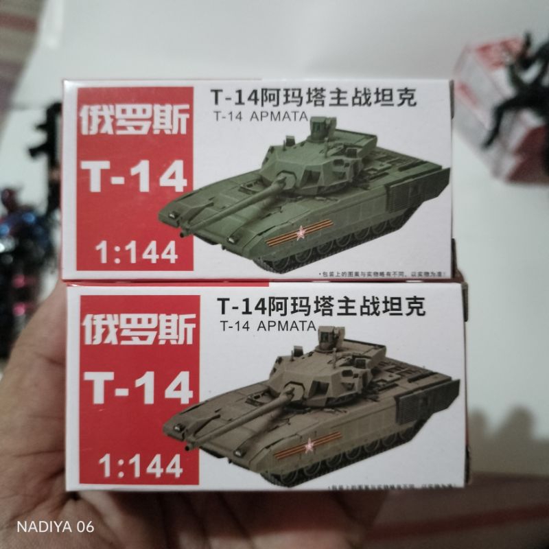miniatur tank T-14 ARMATA skala 1/144 military