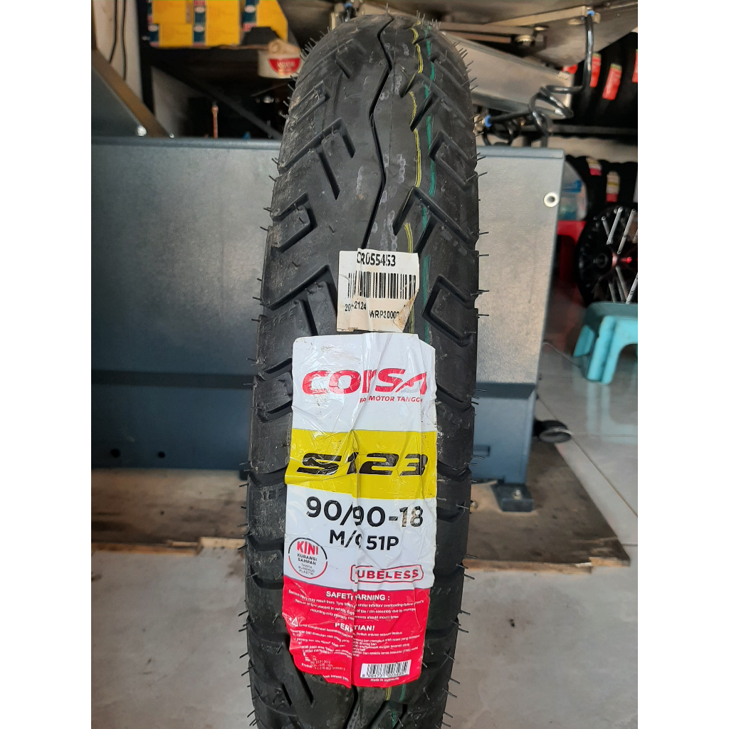 Ban Luar Motor Thunder Ring 18 CORSA S123 PNP Megapro, Tiger, Ninja 2 tak, RX King Tubeless