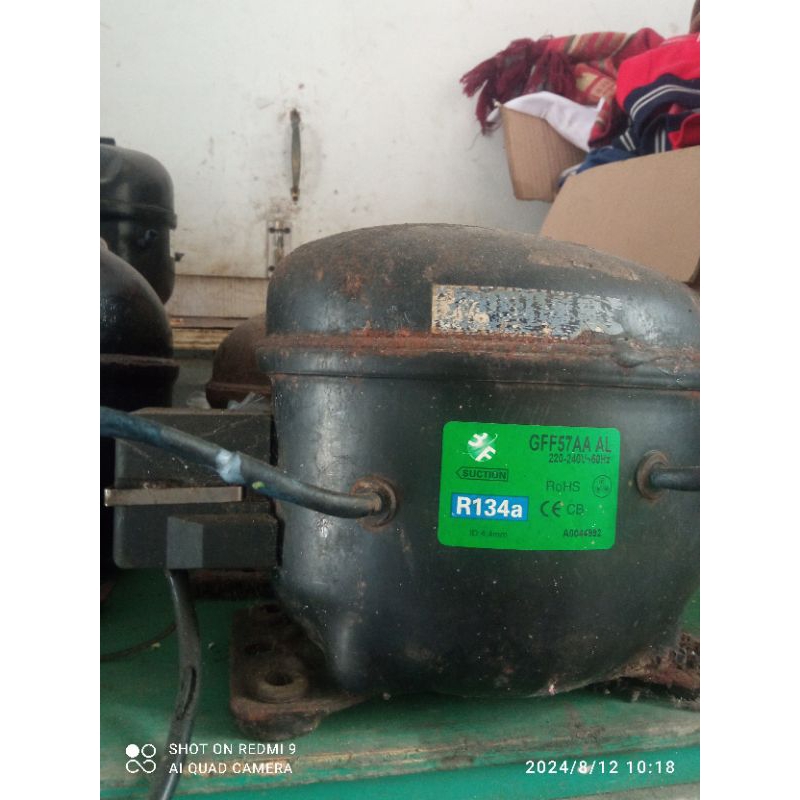 kompresor kulkas showcase 1/6 pk