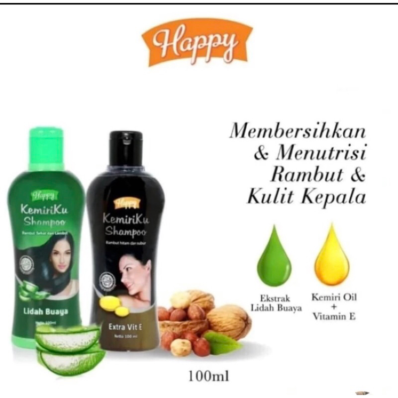 Shampoo penghilang uban / Happy KemiriKu Shampoo 100ml