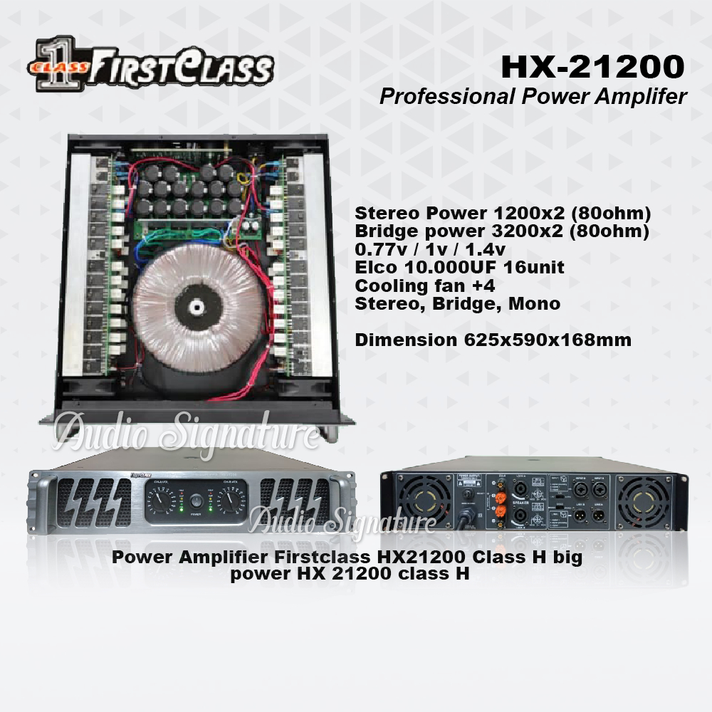 Power Amplifier FIRSTCLASS HX21200 | HX 21200 Original