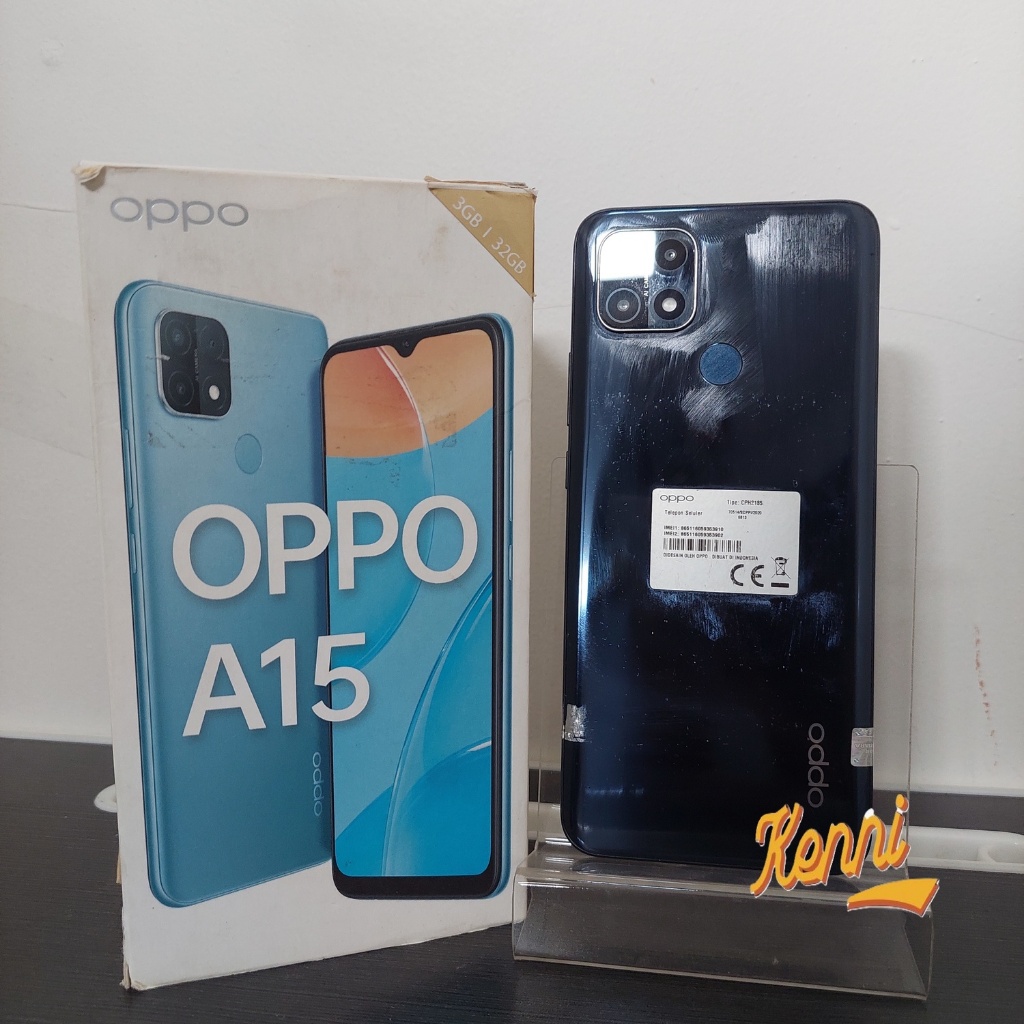 Oppo A15 3/32 SECOND FULLSET ORIGINAL RESMI