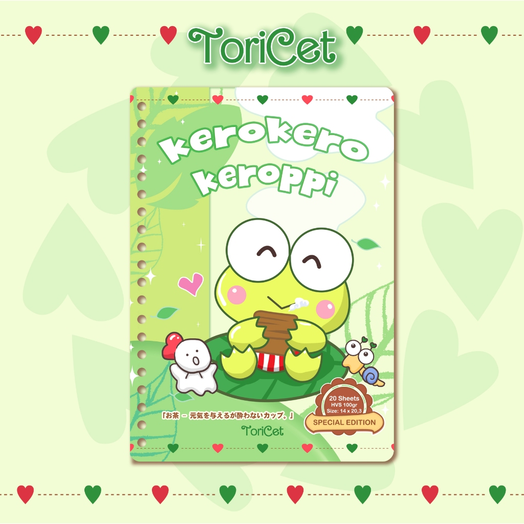 

Loose Leaf / Kertas Binder A5 Toricet - kerokerokeroppi 01 ( Ocha )