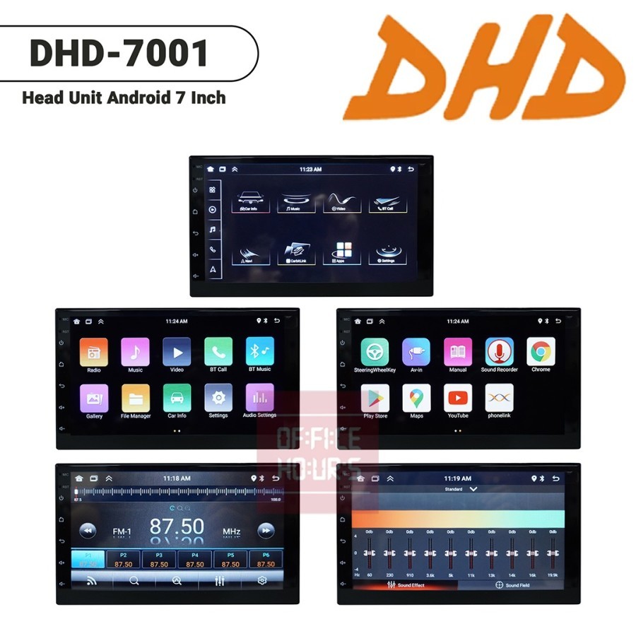 HEAD UNIT ANDROID 7 INCH DOUBLE DIN DHD-7001