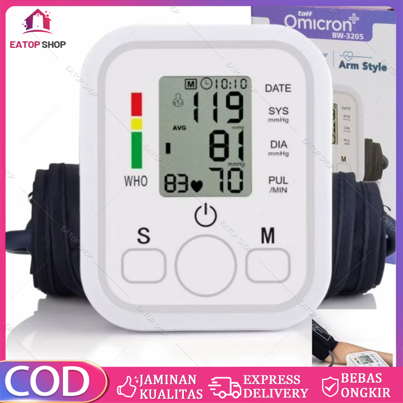TAFF OMICRON TENSI DARAH DIGITAL ALAT UKUR TEKANAN DARAH dan jantung/ tensi darah digital / tensimet
