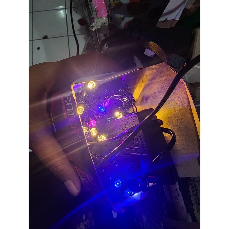 Lampu LED warna warni panjang 10 meter