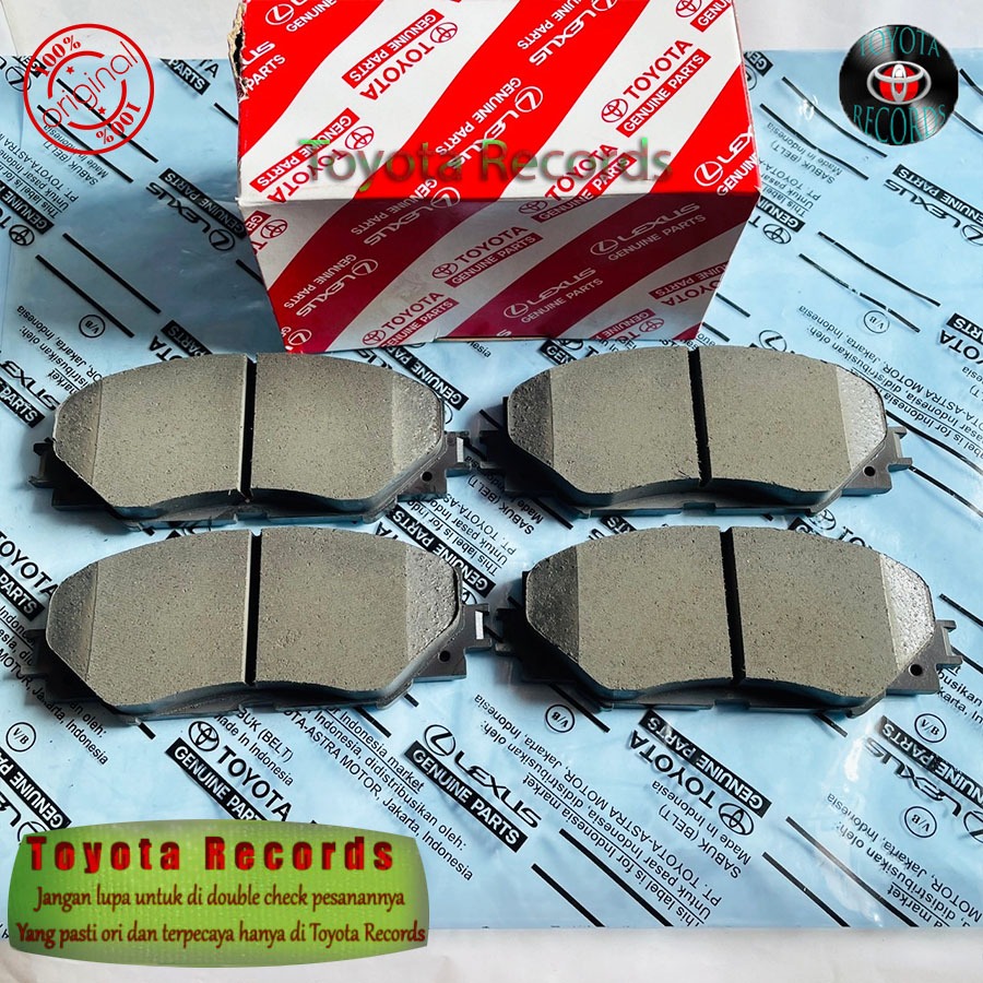 Kampas Rem Depan Altis 2014-UP ZRE172 Brake Pad New Original Toyota 04465-YZZR3