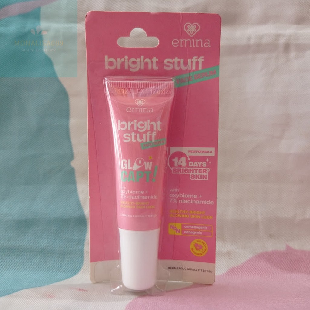 EMINA Bright Stuff Face Serum Tube 7.5ml | Serum Wajah Whitening Serum / Serum Glowing / Emina Face 