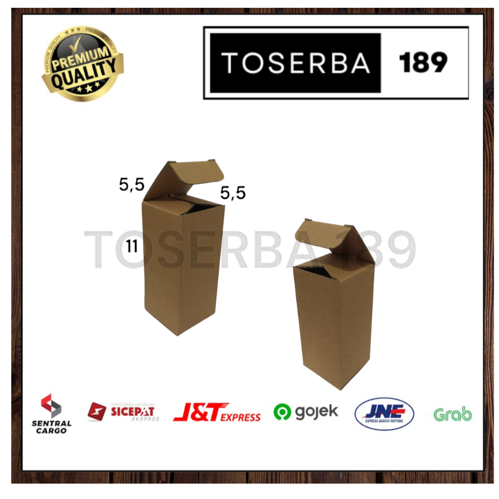 

kardus packing diecut/box pizza uk 5,5x5,5x11 cm