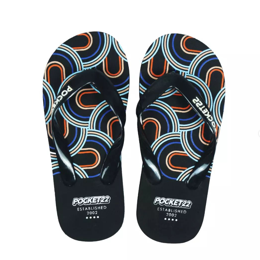 POCKET22 - Sandal Jepit Junior Pocket22 Pria - Kuning Hitam