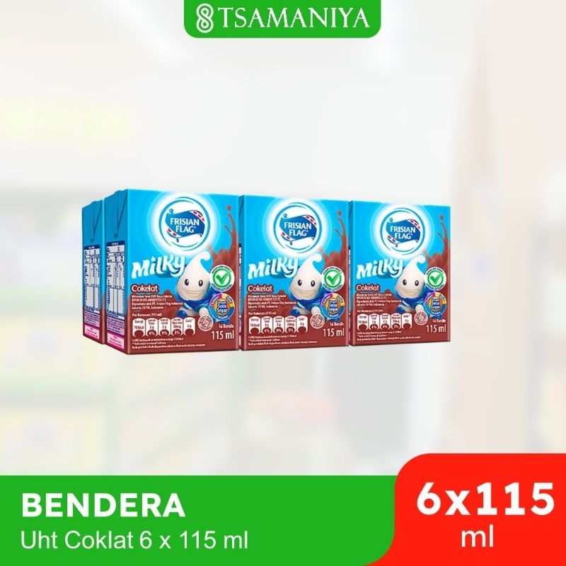 

BENDERA UHT PACK 115 ML, RASA COKLAT ISI 6PCS-tsamaniya sarana belaja hemat