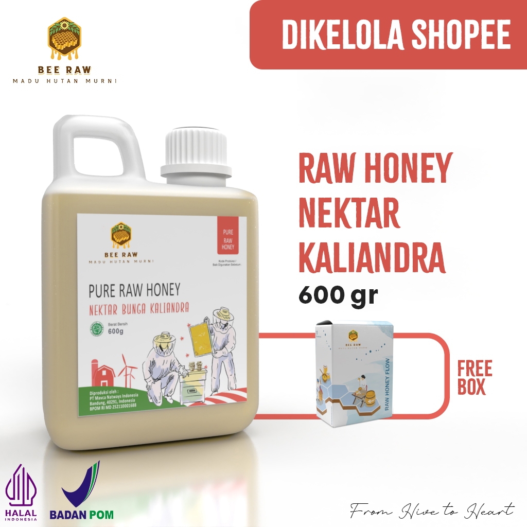 

Bee Raw Madu Nektar Kaliandra 600gr