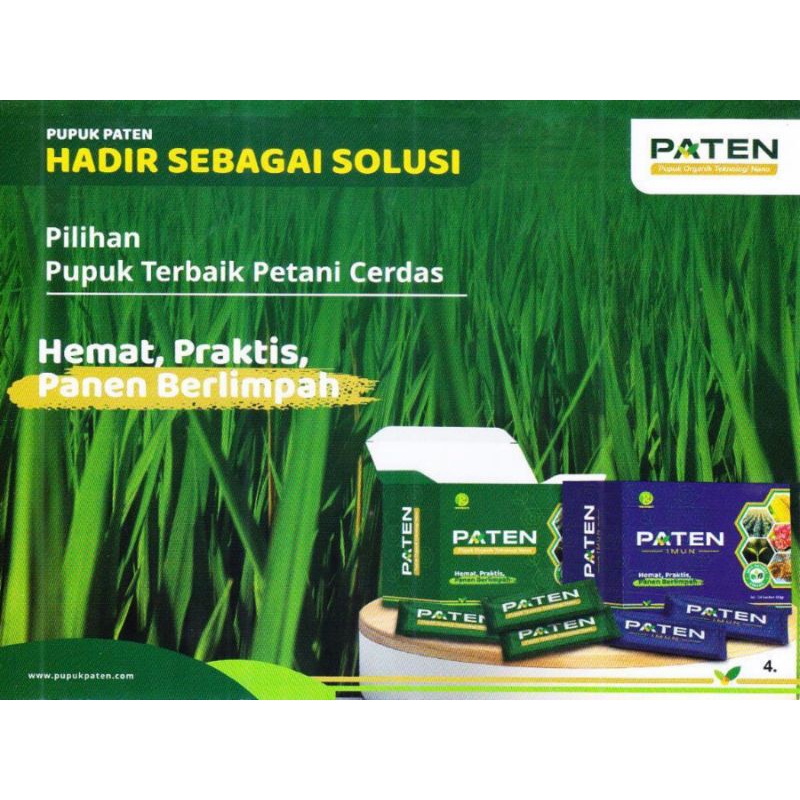 PUPUK PATEN UNTUK TANAMAN PADI
