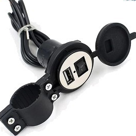 charger motor waterproof / alat charger usb motor / charger hp aki gojek grab cas jepit aki