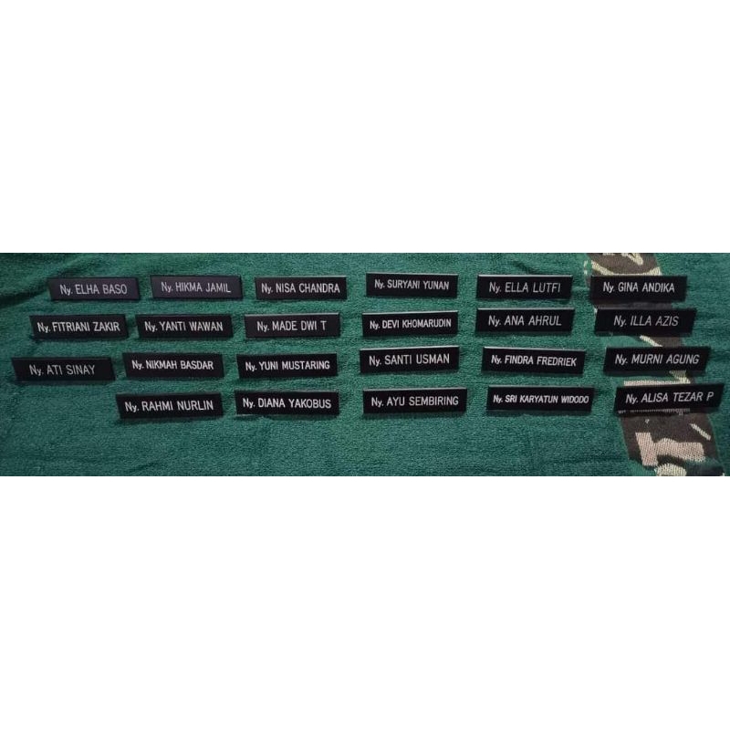 

Papan Nama Persit | Nama Dada Akrilik | Name Tag