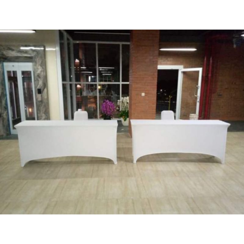 cover meja 150x45x75