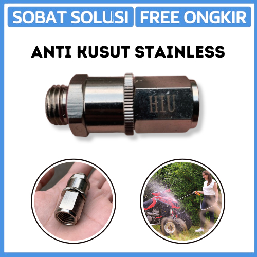 ANTI LILIT DRAT 14MM SWIVEL SELANG SPRAYER SELANG KOMPRESOR MALE FEMALE ANTI KUSUT