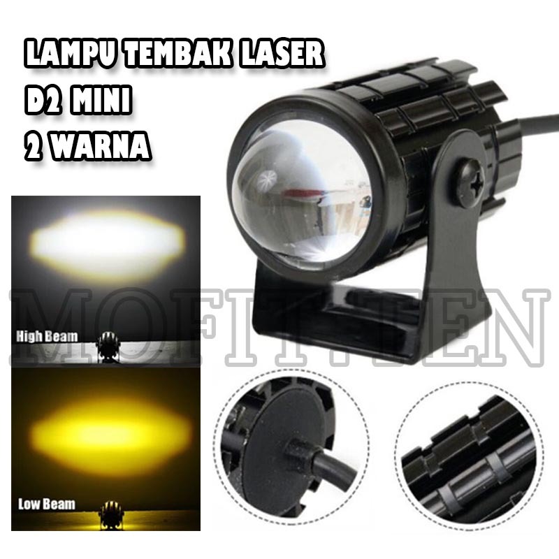 Lampu LED Motor Lampu Tembak Sorot D2 Mini Laser Lampu Variasi Mobil Motor
