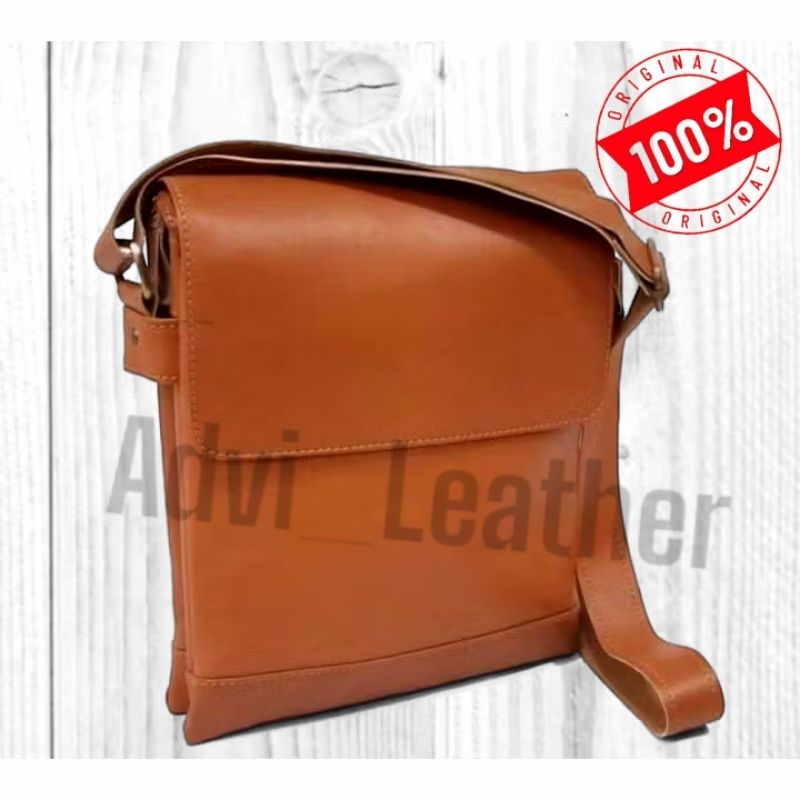 TAS KULIT SELEMPANG PRIA/ORIGINAL/HANBAG /TERBARU/COSTUM TULIS NAMA/TAS TANGAN/ASLI 100%KULIT SAPI