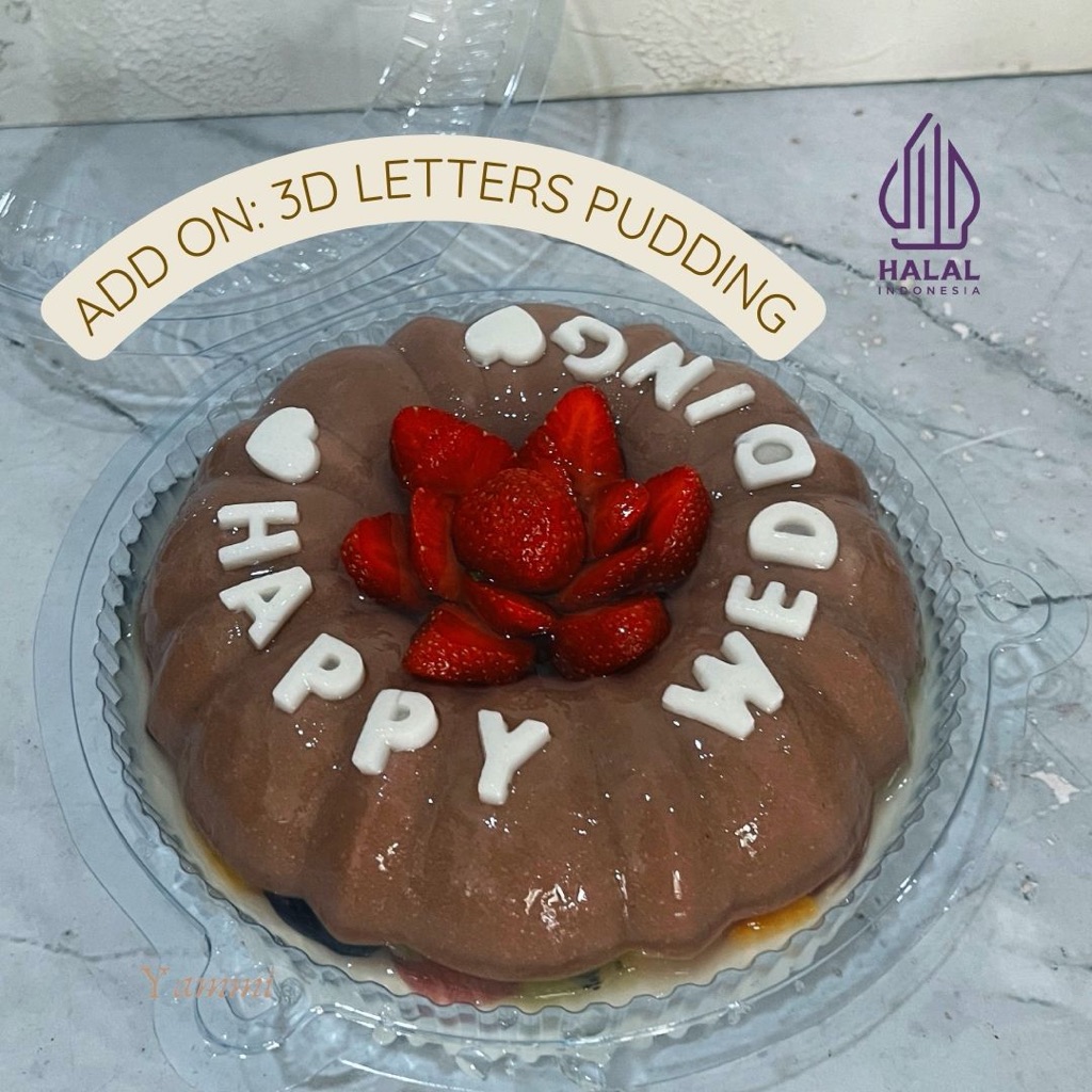 

ADD ON [TAMBAHAN] - YAMMI TULISAN 3D PUDDING