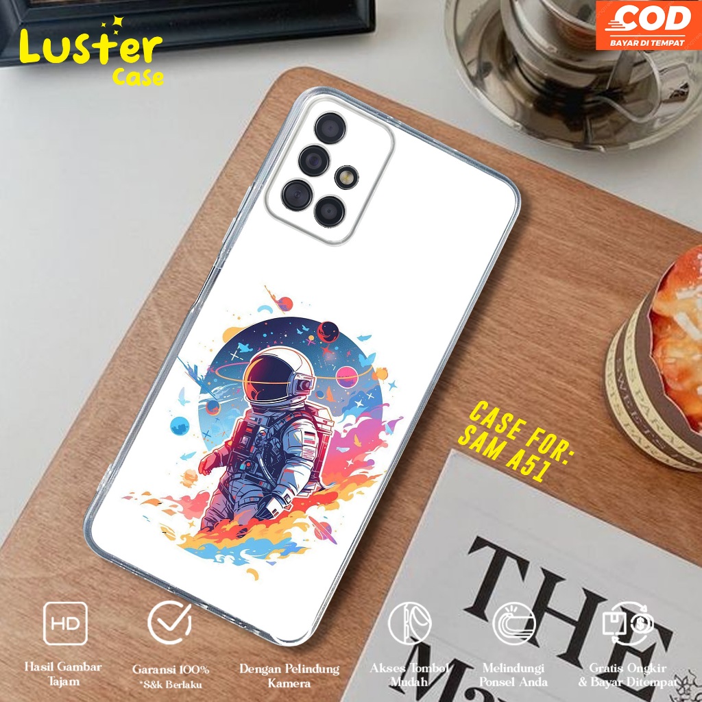 Case SAMSUNG A51 Casing SAMSUNG A51 Motif NASA 1 2 - Softcase Premium - Case Hp - Casing Hp - Case b