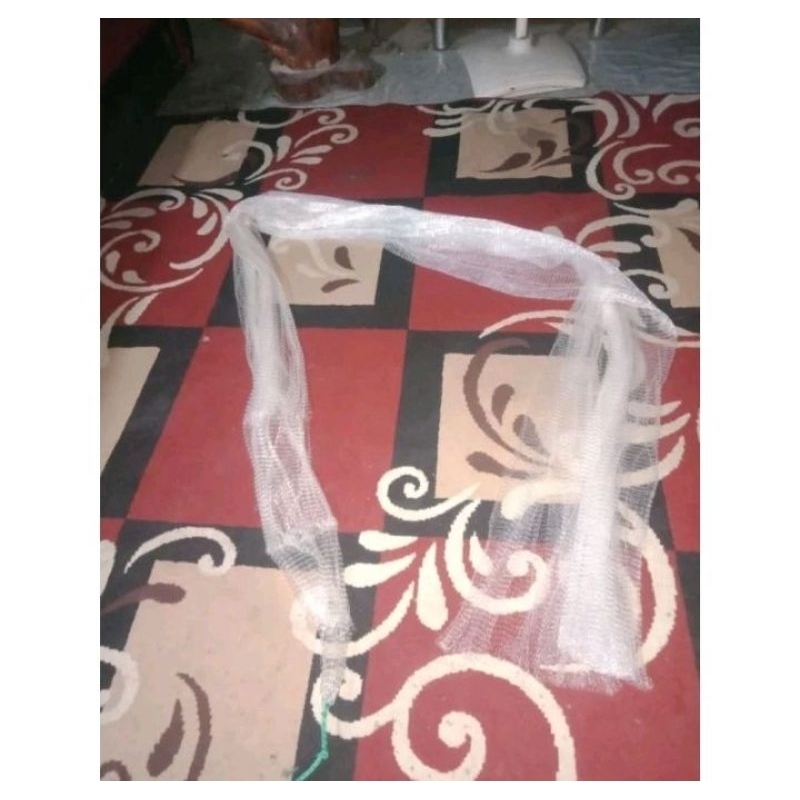 Jaring Jala udang 3/4 (Tanpa timah) Panjang 2,5 meter kalau ditimahi berat 4Kg
