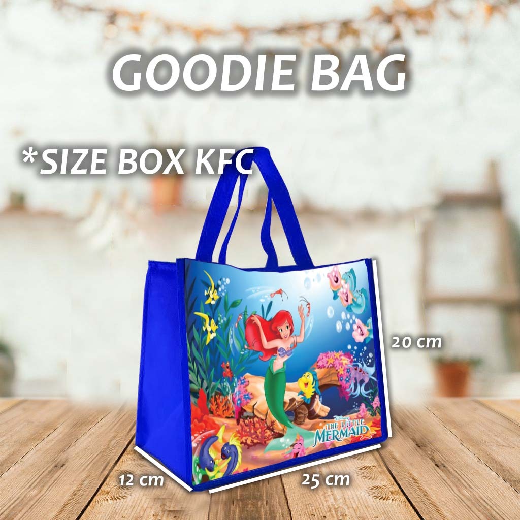 

Tas Ultah motif mermaid Goodie Bag Souvenir Ulang Tahun Aqiqah Nama Foto Kartun Anak Lucu kode # 4