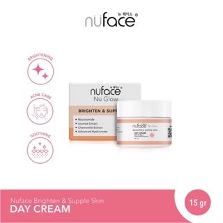 Nuface Nu Glow Brighten & Supple Skin Night Cream 15g / Pelembab Wajah