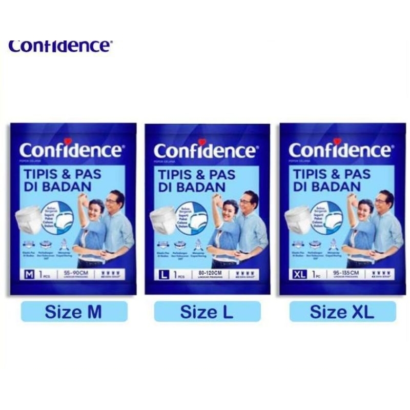 CONFIDENCE M L XL | POPOK CELANA | POPOK DEWASA