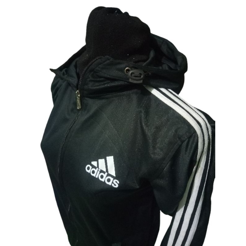 jaket adidas garis 3 tracktop pria wanita
