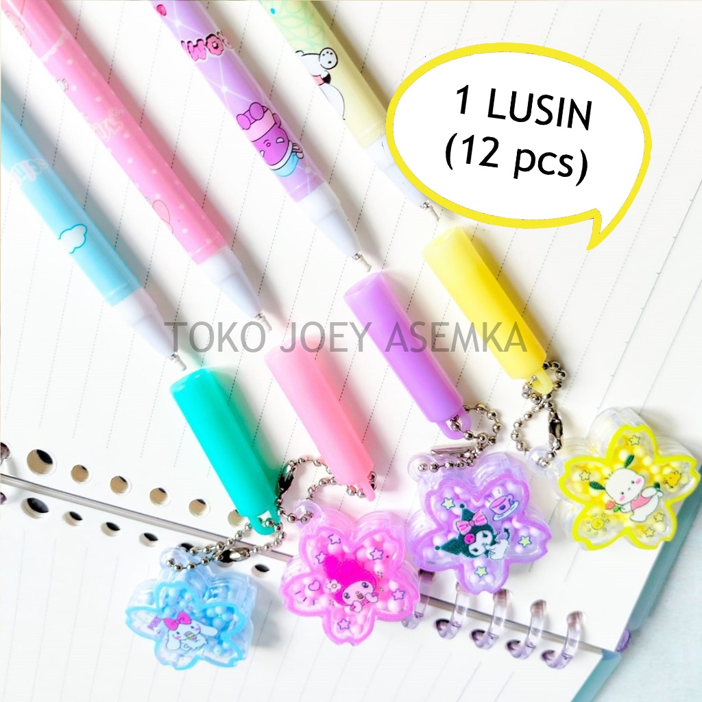 

4ds! (12 PCS) PULPEN GANTUNGAN KEMBANG BOLA SANRIO PG-1308 BUNGA SAKURA PEN PENA BOLPEN BOLPOIN
