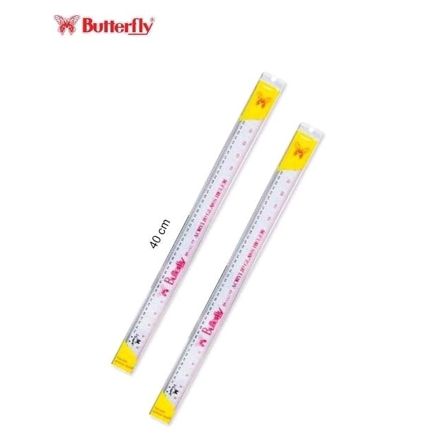 

Penggaris Butterfly 40cm / Penggaris Plastik Butterfly 40cm / Garisan Butterfly 40cm / Garisan Plastik Butterfly 40cm