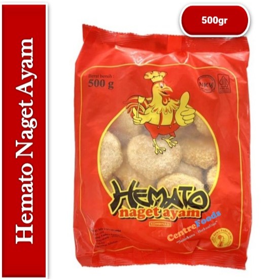 

Hemato Naget Ayam Kombinasi - Combination Chicken Nugget Fresh | 500gr [ Harga Per BKS ]